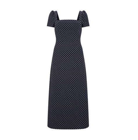 Square Neck Slip Midi Dress