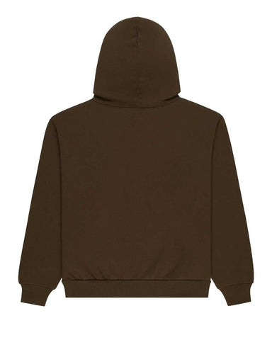 Sp5der OG Web Rhinestone Hoodie Brown