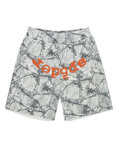 Sp5der Realtree OG Web V2 Sweat Shorts White Camo