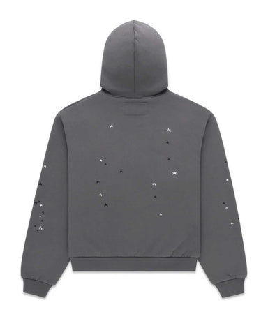 Sp5der Splat Punk Hoodie Slate Grey