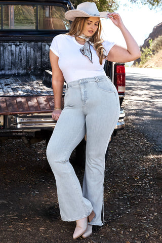 Superstretch Bootcut Flare Jeans - Light Wash