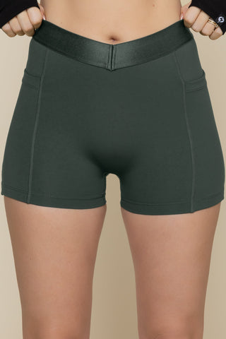 Contour Booty Short - Deep Forest