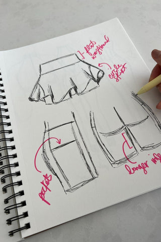 Twirl Skort (Longer) - Ruby