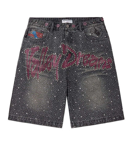 Vale Forever Iced Out Jorts Black