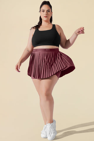 Ace ‘em Pleated Skort - Desert Rose