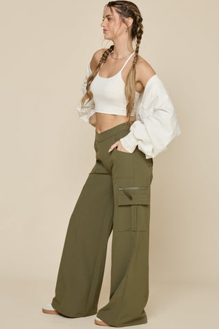 Y2K Cargo Pant - Dark Olive
