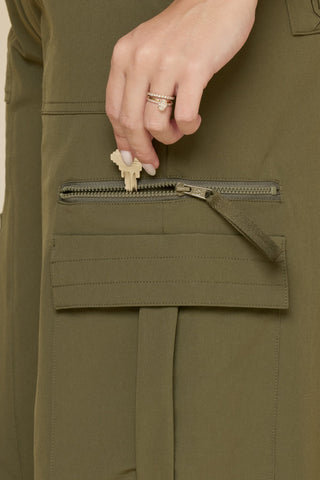 Y2K Cargo Pant - Dark Olive