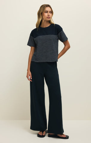 Harbor Textured Knit Stripe Tee