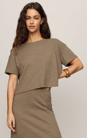 Sway Textured Cropped Tee