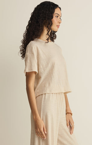 Sway Textured Cropped Tee