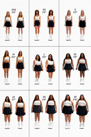 Crisscross Hourglass® Twirl Skort (Longer) - White