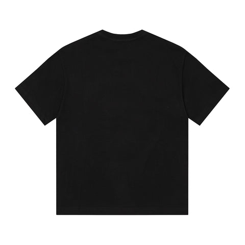 MIXED EMOTIO Life Emotion Cherub Riding Horse Black Short Sleeve T‑Shirt