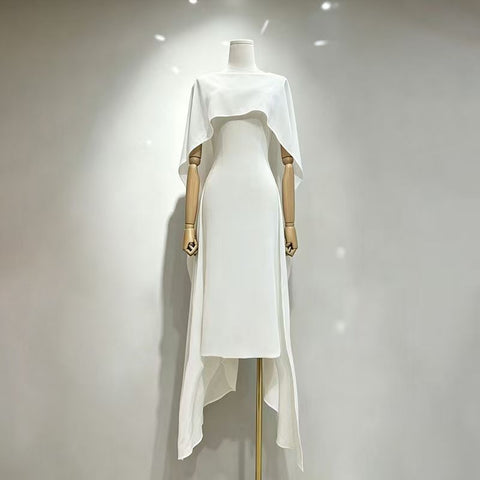 Cape Midi Dress