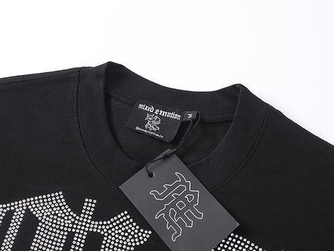 MIXED EMOTIO Diver Lighthouse Black Graphic Short Sleeve T‑Shirt