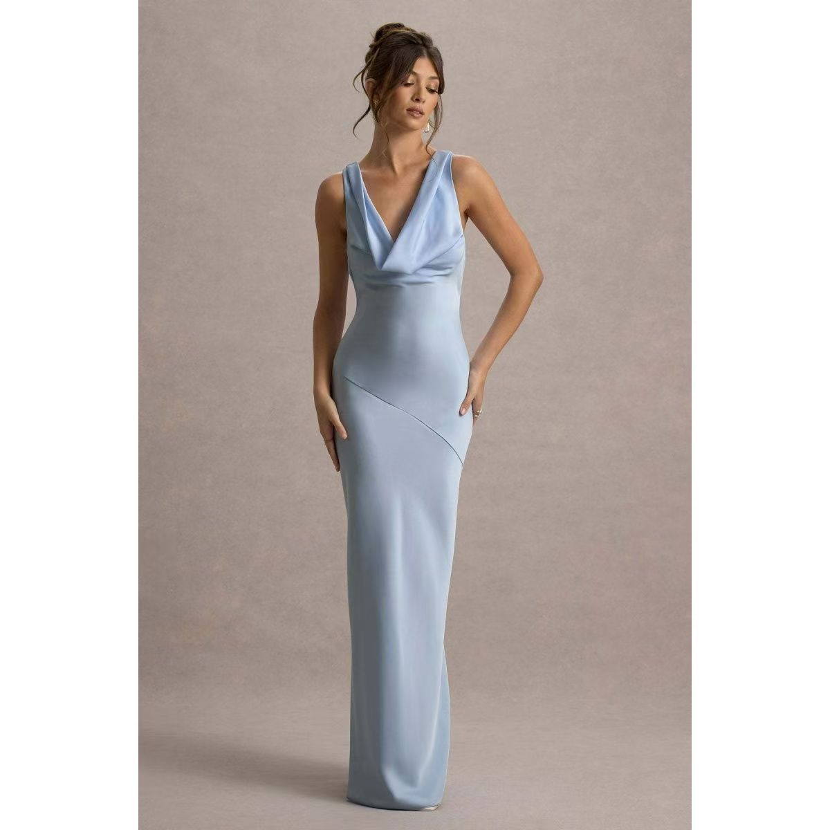 Cowl Neck Maxi Dress