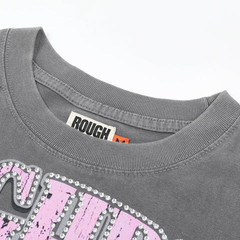 RoughPlay Skeleton Eyeball Graphic Distressed Long Sleeve Tee